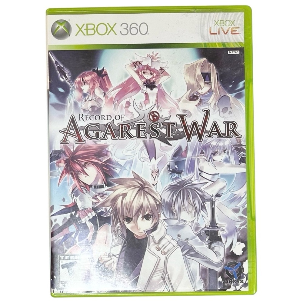Record of Agarest War XBox 360 Game Disc Case Booklet